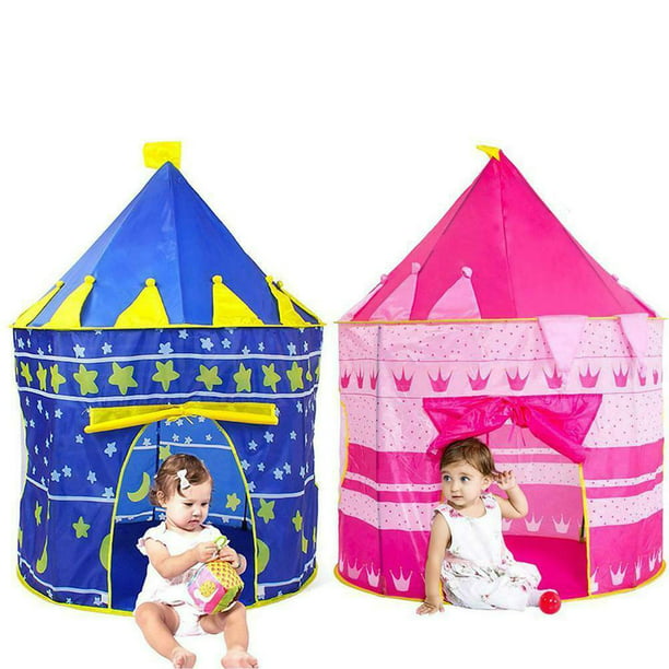 Prince Princess Kid Castle Play Tent Outdoor Indoor Portable Children Baby House 